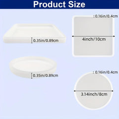 Round Coaster Silicone Molds for Resin Casting