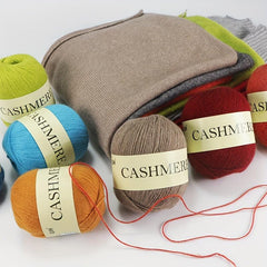 6pcs Pure Mongolian Cashmere Yarn Crochet Hand knitted Cashmere Knitting Wool
