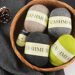 6pcs Pure Mongolian Cashmere Yarn Crochet Hand knitted Cashmere Knitting Wool
