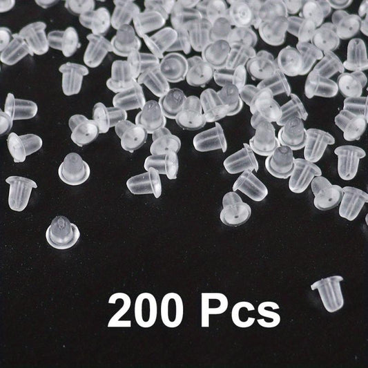 Clear Earring Backs For Studs Posts Safety Back Pads Replacement