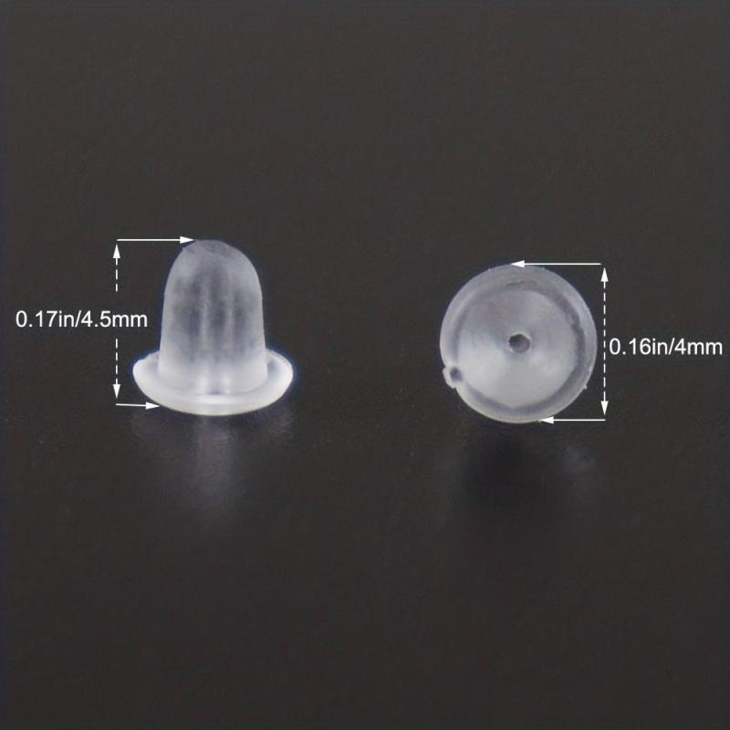 Clear Earring Backs For Studs Posts Safety Back Pads Replacement