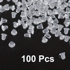 Clear Earring Backs For Studs Posts Safety Back Pads Replacement
