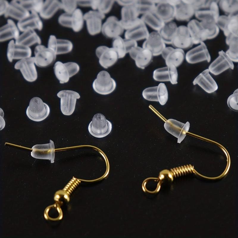 Clear Earring Backs For Studs Posts Safety Back Pads Replacement