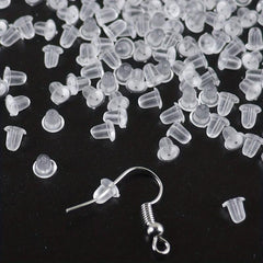Clear Earring Backs For Studs Posts Safety Back Pads Replacement