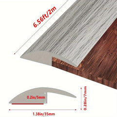 6.56ft Self-Adhesive Floor Transition Strip PVC Threshold Transitions