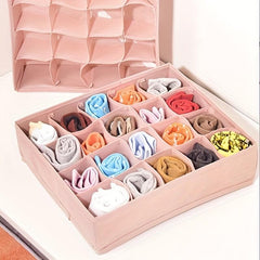 20 Grids Socks Storage Box Non-Woven Fabric Organizer