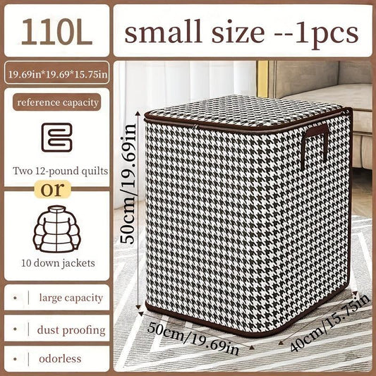 1pc Quilt Bag King Size Home Fabric Storage Bag Thickened Quilt Clothes Storage