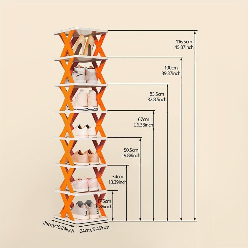 Foldable Shoe Shelf Indoor Space Saving Shoe Rack