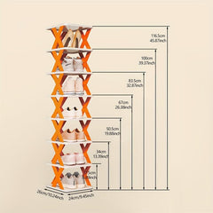 Foldable Shoe Shelf Indoor Space Saving Shoe Rack