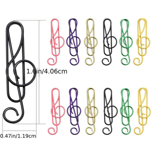 Colorful Metal Paper Clips 10-Pack