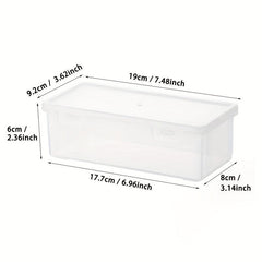 Large Capacity Transparent Plastic Storage Box for Art Supplies