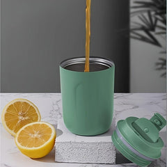 Insulated Stainless Steel Tumbler with Lid - Non Slip Portable Travel Mug
