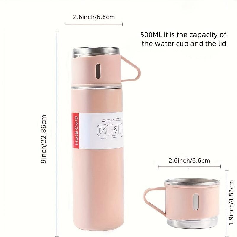 16pc 500ml Stainless Steel Coffee Cups Set - Hot Cold Beverage Bottle