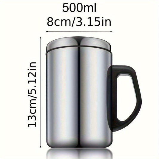 Stainless Steel Coffee Mug with Lid Insulated Water Cup Hot Cold Beverage