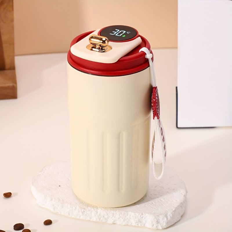 15.5oz Stainless Steel Insulated Coffee Mug with Temperature Display