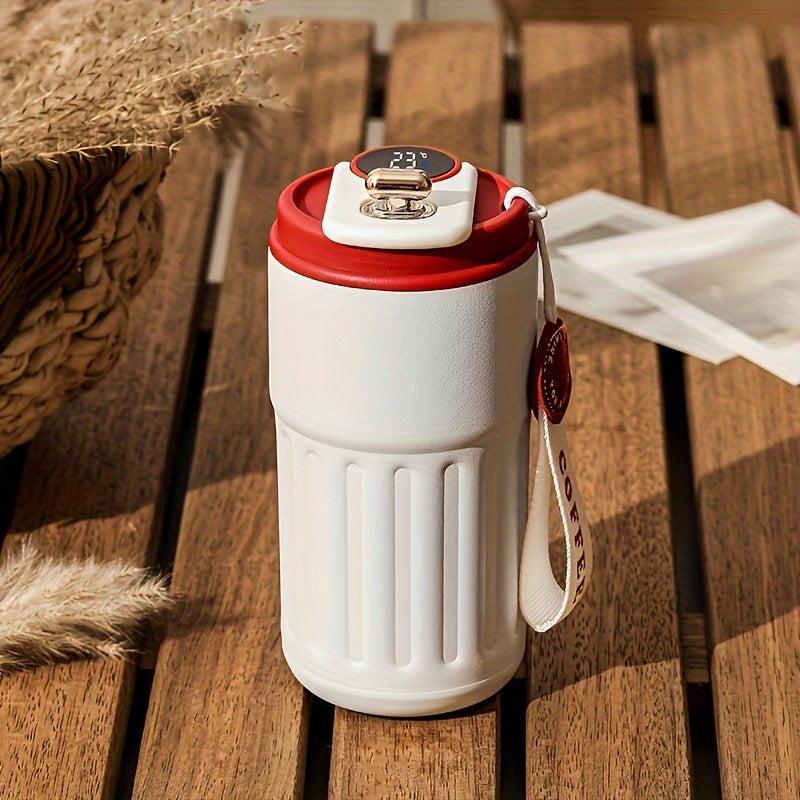 15.5oz Stainless Steel Insulated Coffee Mug with Temperature Display