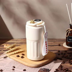 15.5oz Stainless Steel Insulated Coffee Mug with Temperature Display