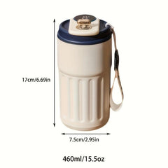 15.5oz Stainless Steel Insulated Coffee Mug with Temperature Display