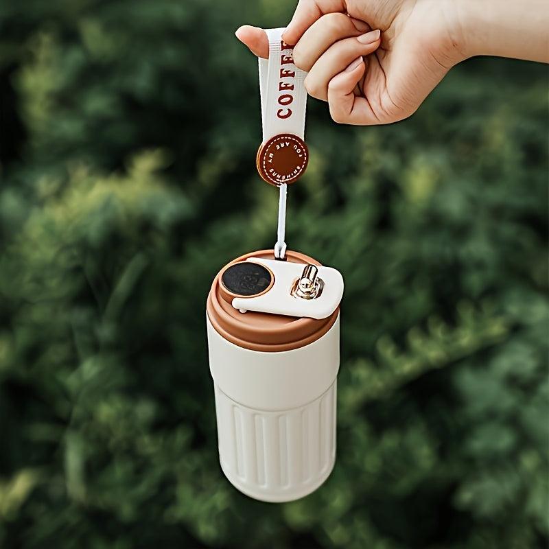 15.5oz Stainless Steel Insulated Coffee Mug with Temperature Display