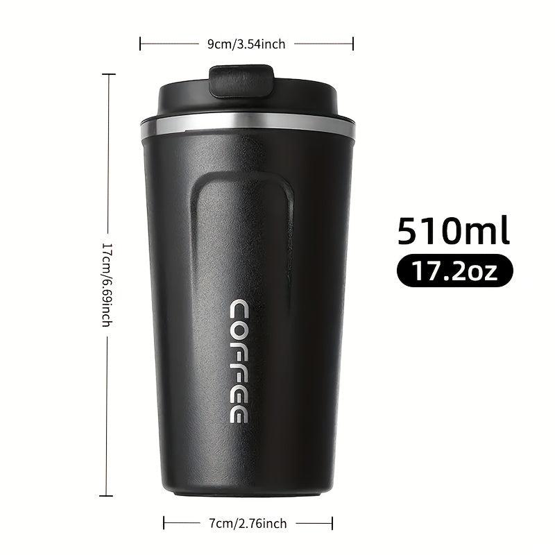 304 Stainless Steel Insulated Coffee Cup 17.2oz Leak Proof Travel Mug
