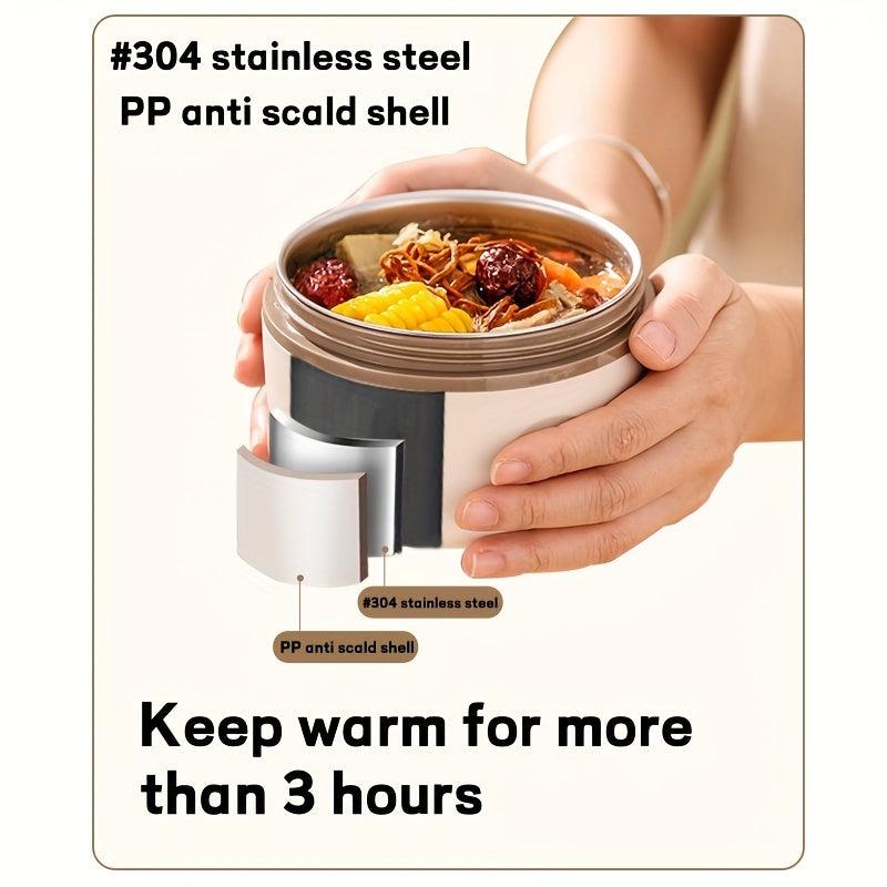 Stainless Steel Leakproof Bento Box Set with Dividers