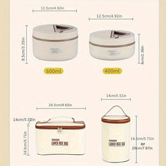 Stainless Steel Leakproof Bento Box Set with Dividers