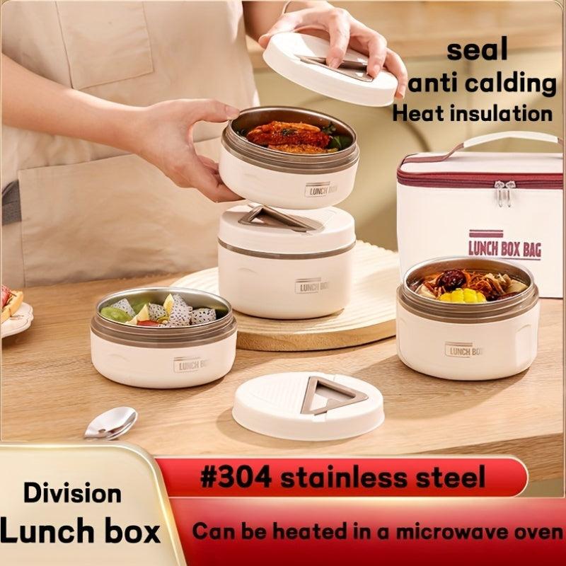 Stainless Steel Leakproof Bento Box Set with Dividers