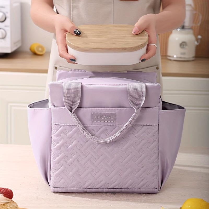 Large Capacity Insulated Cooler Bag Waterproof & Portable Lunch Tote