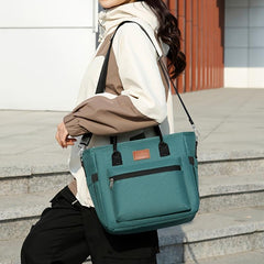 Large Insulated Lunch Bag Portable Picnic Cooler Gray