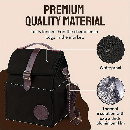 Insulated Lunch Bag Waterproof Ice Bag Backpack Polyester Material