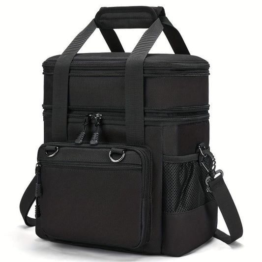 Large Capacity Double Layered Lunch Bag for Work Travel