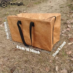 FAMILYQL BBQ Cooler Bag Hydrophobic Fabric Light Yellow