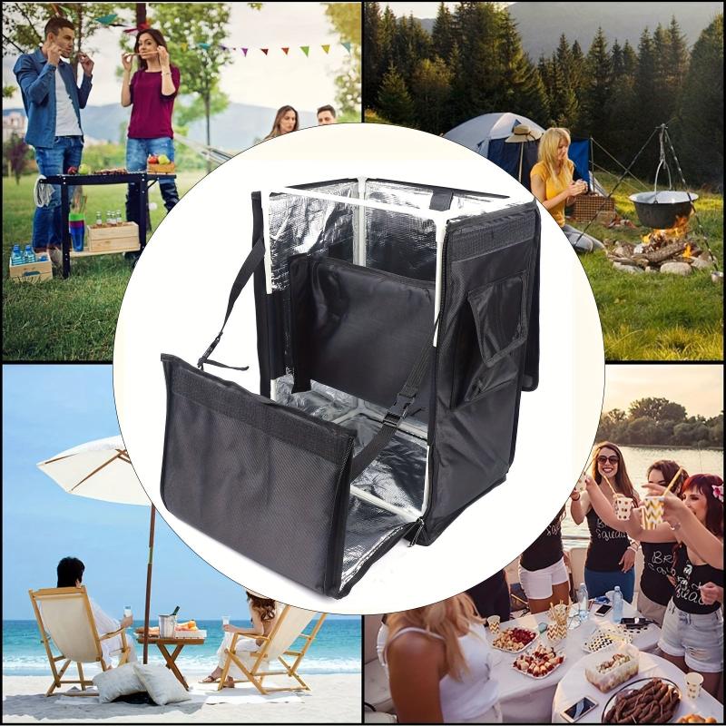 42L Insulated Food Bags Pizza Takeaway Thermal BBQ Backpack