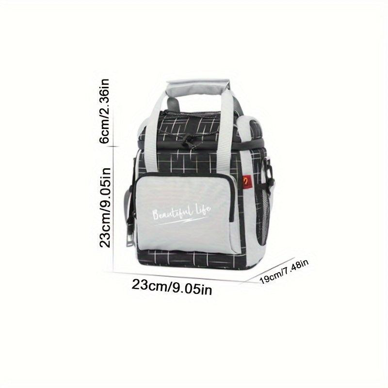 Waterproof Insulated Picnic Bag with Adjustable Strap Durable Oxford Fabric
