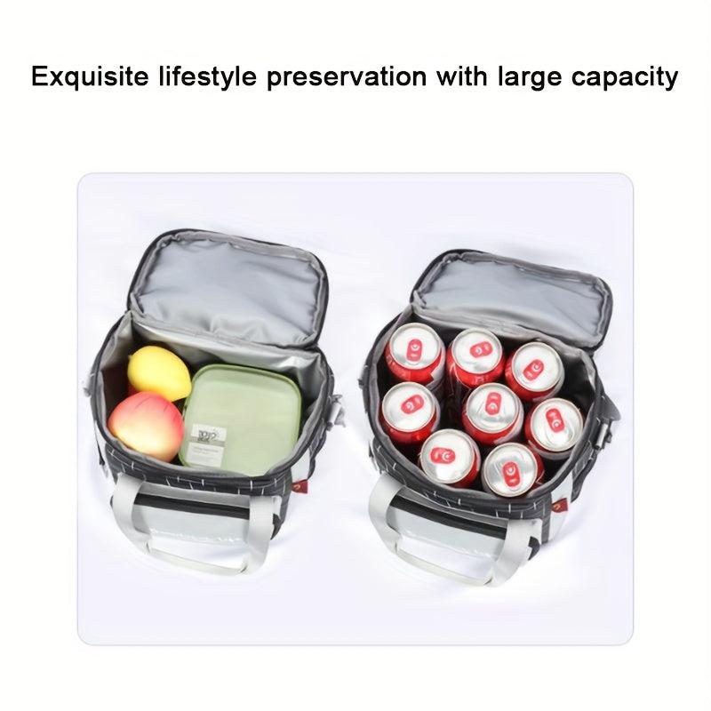 Waterproof Insulated Picnic Bag with Adjustable Strap Durable Oxford Fabric