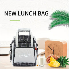Waterproof Insulated Picnic Bag with Adjustable Strap Durable Oxford Fabric