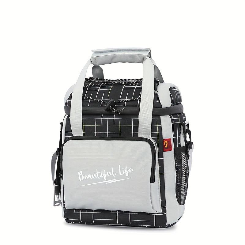 Waterproof Insulated Picnic Bag with Adjustable Strap Durable Oxford Fabric