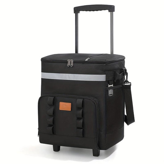 Large Wheeled Cooler Bag for Outdoor Picnics - Keeps Items Cold