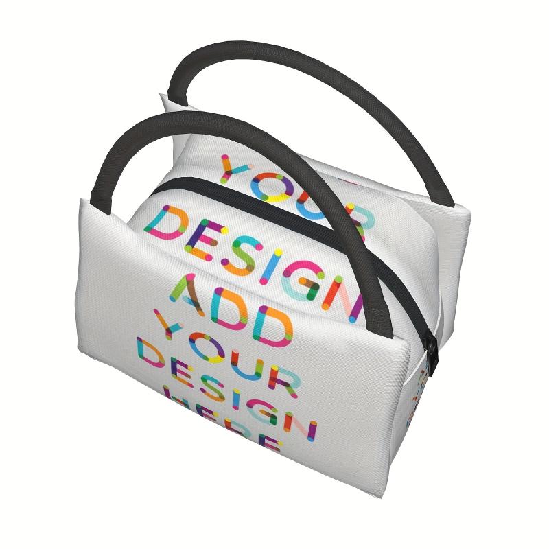 Personalized Colorful Text Tote Bag Insulated Lunch & Cooler Bag