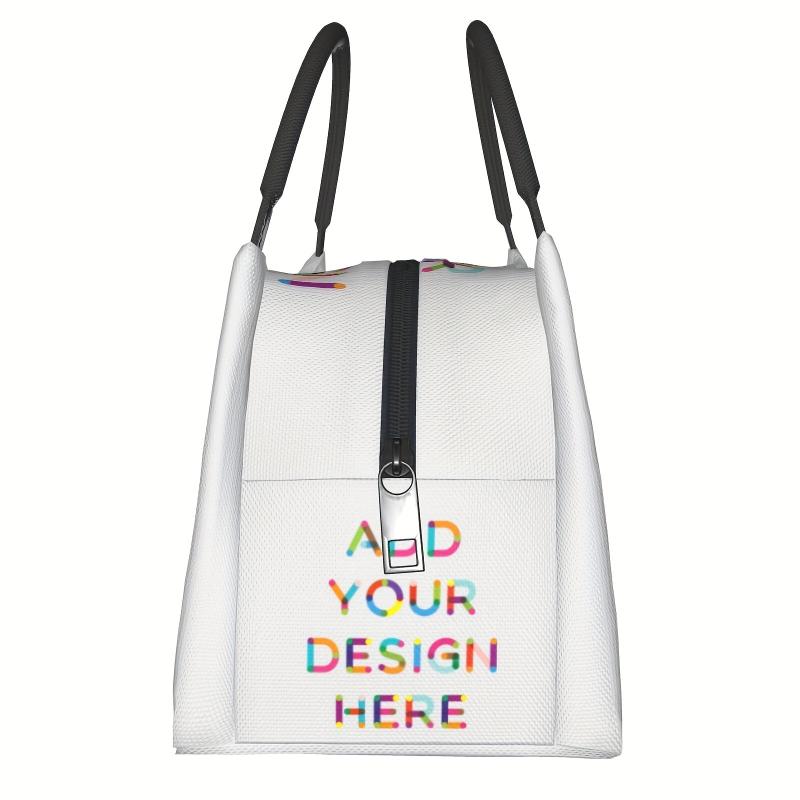 Personalized Colorful Text Tote Bag Insulated Lunch & Cooler Bag