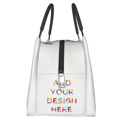 Personalized Colorful Text Tote Bag Insulated Lunch & Cooler Bag
