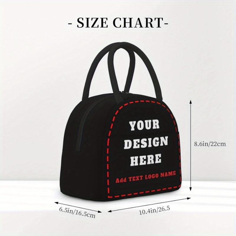 Custom Insulated Lunch Bag with Photo & Text