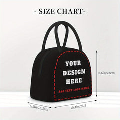 Custom Insulated Lunch Bag with Photo & Text