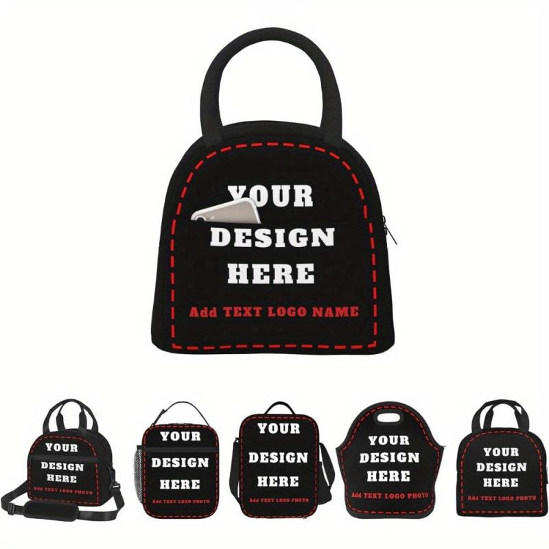 Custom Insulated Lunch Bag with Photo & Text
