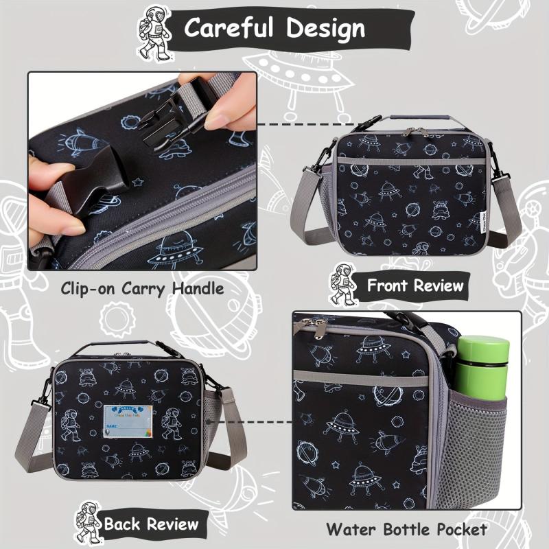 Chase Lunch Bag Insulated Thermal Tote Cooler Bag with Bottle Pocket