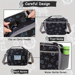 Chase Lunch Bag Insulated Thermal Tote Cooler Bag with Bottle Pocket