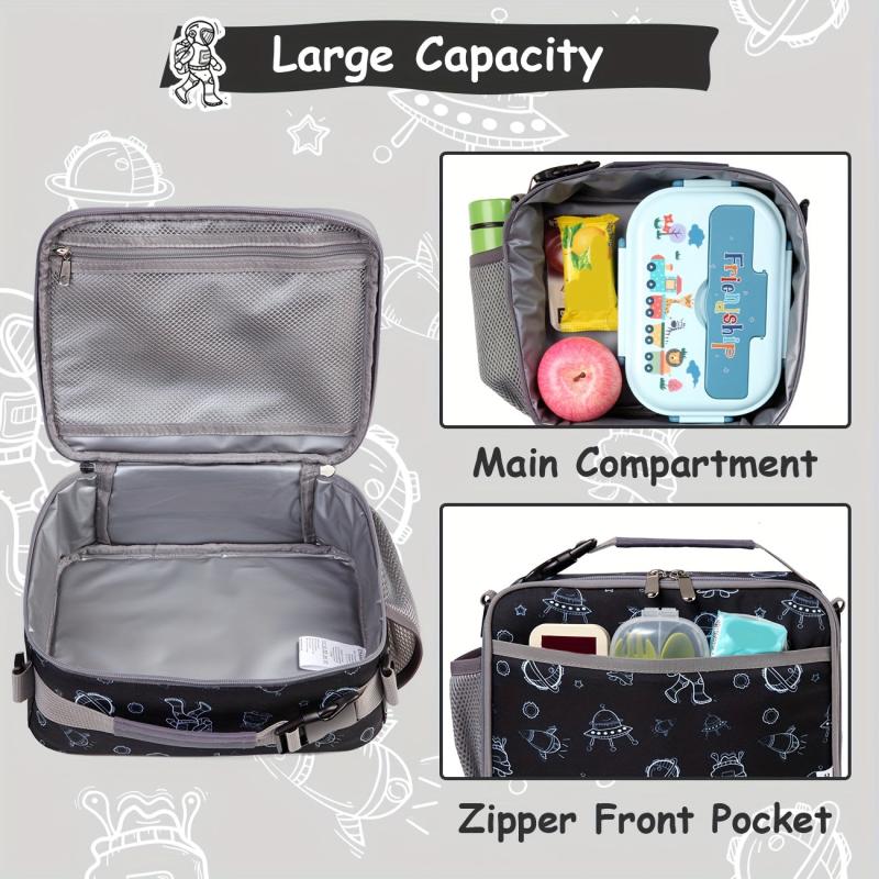 Chase Lunch Bag Insulated Thermal Tote Cooler Bag with Bottle Pocket