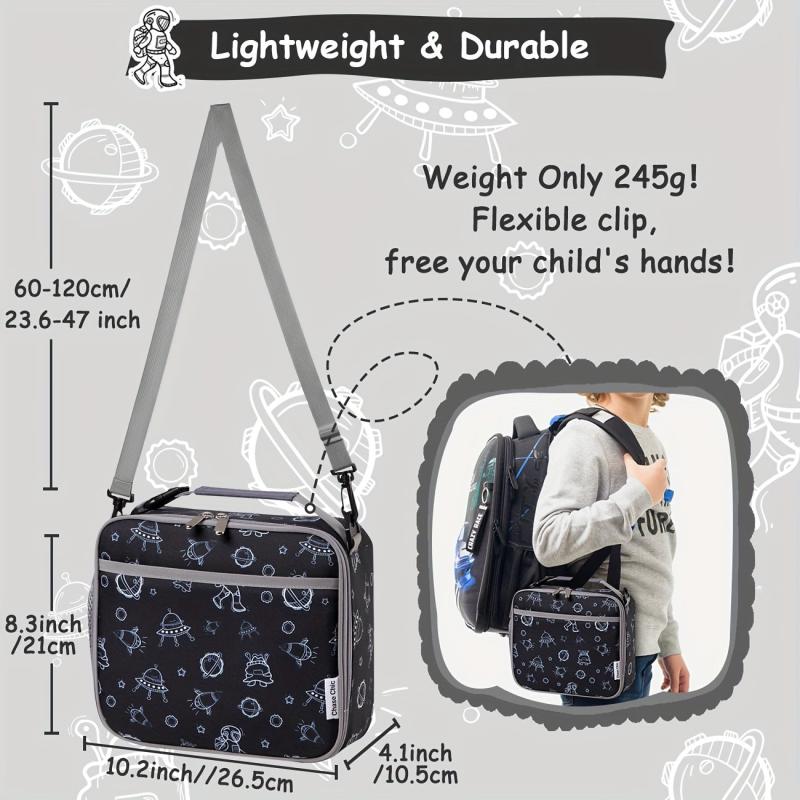 Chase Lunch Bag Insulated Thermal Tote Cooler Bag with Bottle Pocket