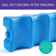 2pcs Insulated Ice Packs for Coolers & Breastmilk Storage