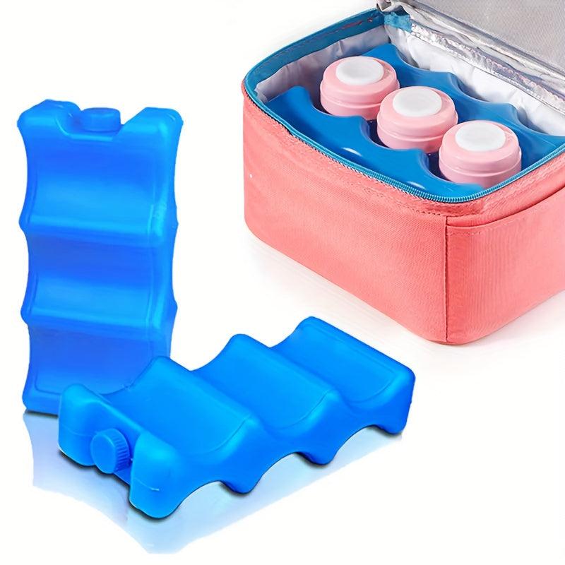 2pcs Insulated Ice Packs for Coolers & Breastmilk Storage
